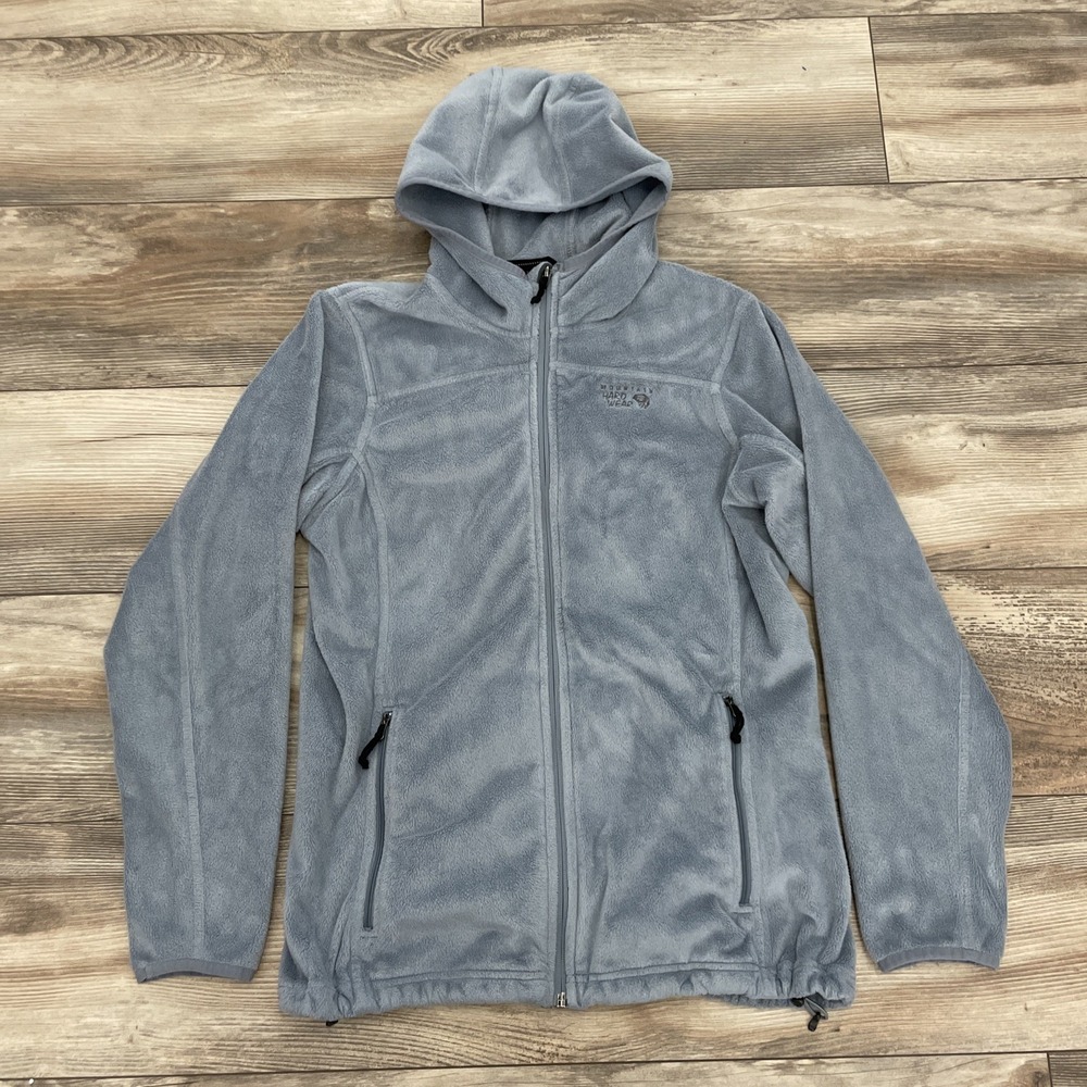 Mountain Hardware Fleece Jacket‎ Women's S Grey Lightweight Full Zip Pockets